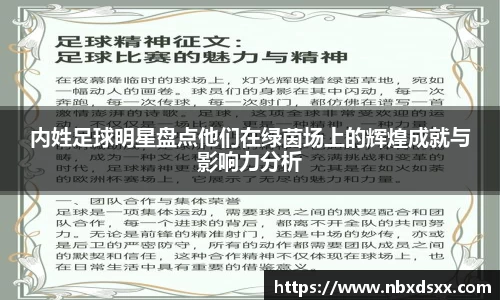内姓足球明星盘点他们在绿茵场上的辉煌成就与影响力分析